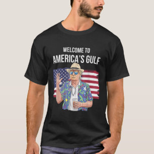 Greeting From The Gulf Beach Of America Patriotic T-Shirt