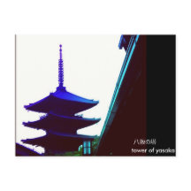 Greeting from tower of yasaka