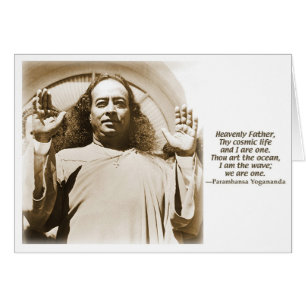 Greeting/Note card. Affirmation by Yogananda