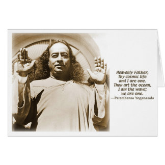 Greeting/Note card. Affirmation by Yogananda
