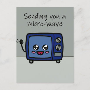 Greeting sending you a microwave postcrossing postcard