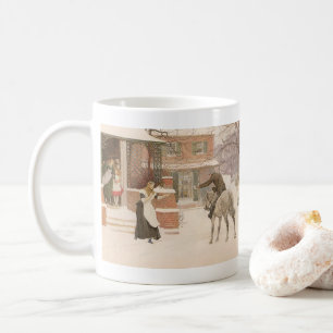 Greeting the Postman by Robert Walker Macbeth Coffee Mug