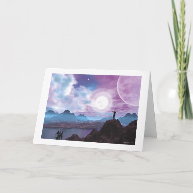 Greeting the Sun Card (Front)