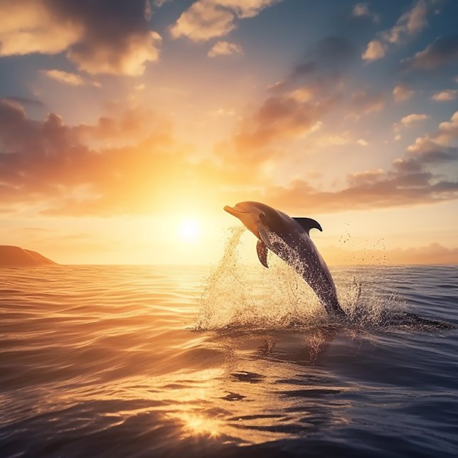 Greeting the Sunrise - Dolphin Jigsaw Puzzle (Creator Uploaded)