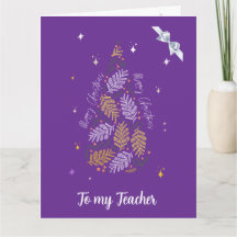 GREETING TO TEACHERS CARD