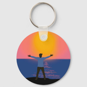 Greeting to the Sun  Key Ring