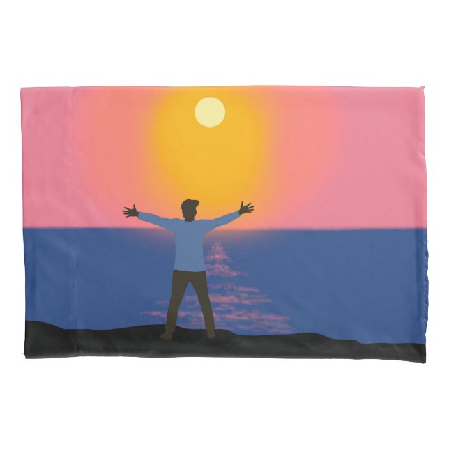 Greeting to the Sun  Pillowcase (Front)