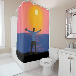 Greeting to the Sun   Shower Curtain