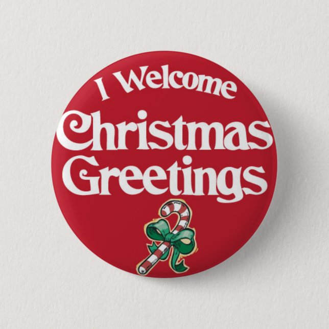 GreetingButton2 6 Cm Round Badge (Front)
