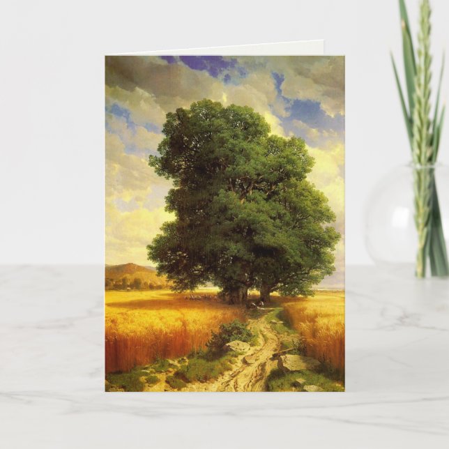 Greetingcard With Alexandre Calame Painting Card (Front)