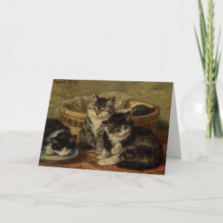 Greetingcard With Henriette Ronner-Knip Painting Card