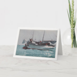 Greetingcard With Winslow Homer Painting Card