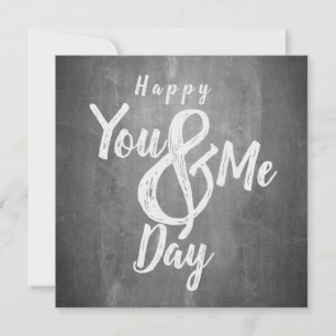 Greetings anniversary in chalkboard look