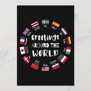 Greetings around the world - Hello in all language Invitation