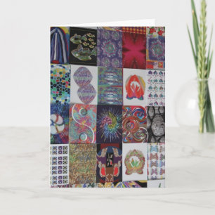 GREETINGS Art Collage Card