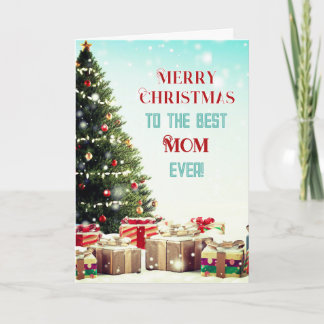 Greetings! Best Mum Merry Christmas Card