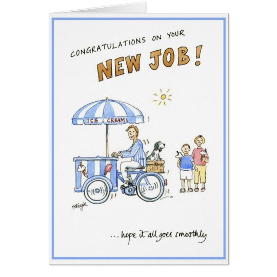 Greetings card - congratulations on your new job!