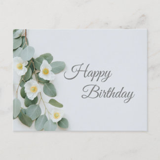 Greetings Card Flower Happy Birthday