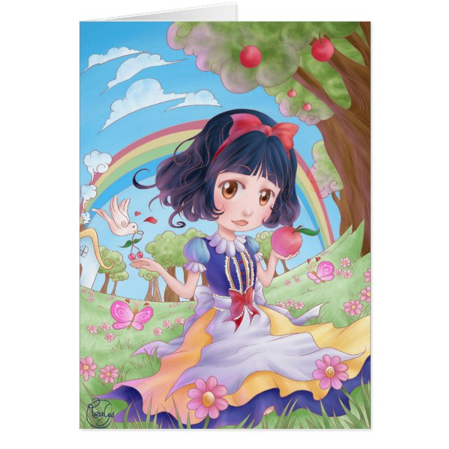 Greetings card - White-Snow (Front)