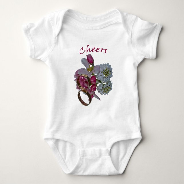 Greetings -Cheers Baby Bodysuit (Front)