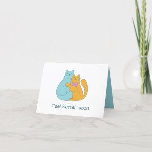 Greetings Feel Better Soon, Custom Text Holiday Card