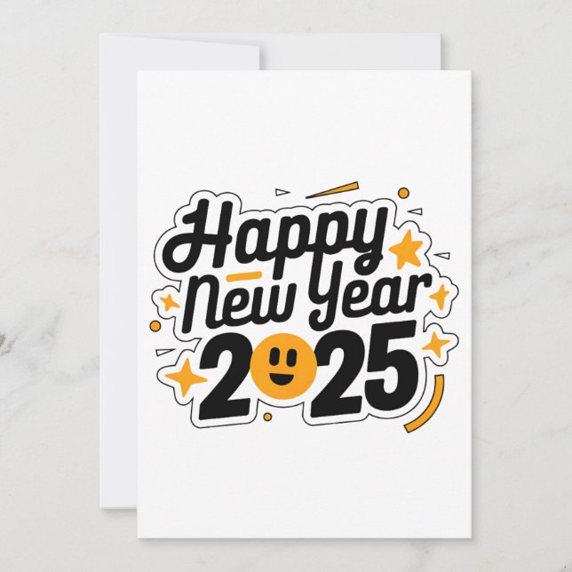 Greetings for a Bright 2025 Holiday Card (Front)