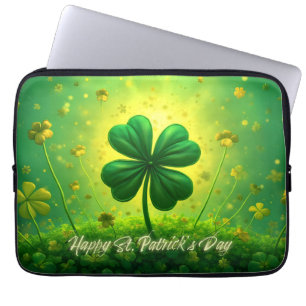 Greetings for St. Patrick's Day Laptop Sleeve