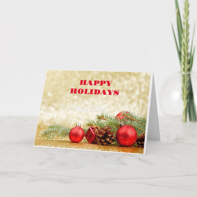 GREETINGS FOR THE SEASON/HAPPY NEW YEAR TOO! CARD (Front)