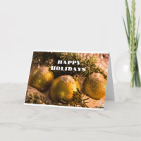 GREETINGS FOR THE SEASON/HAPPY NEW YEAR TOO! CARD