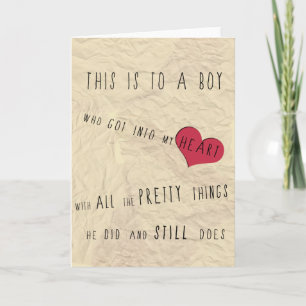 Greetings for your boyfriend/husband card