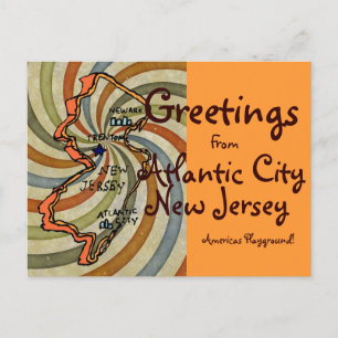 Greetings From AC New Jersey Postcard