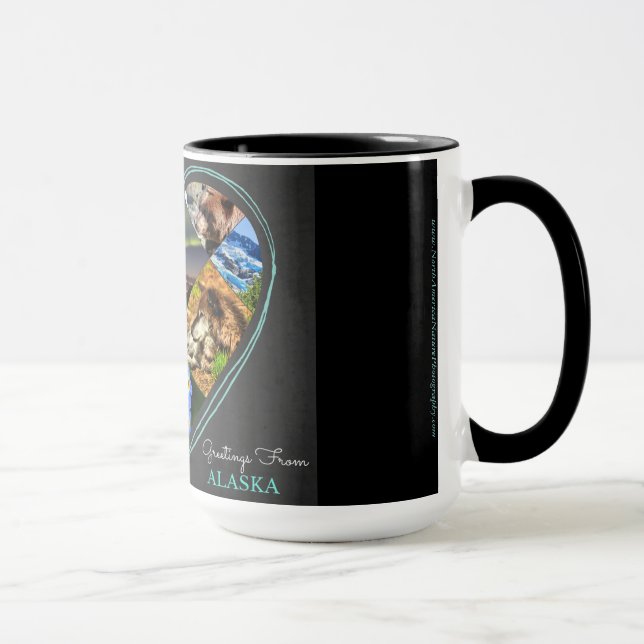 Greetings From Alaska Mug (Right)