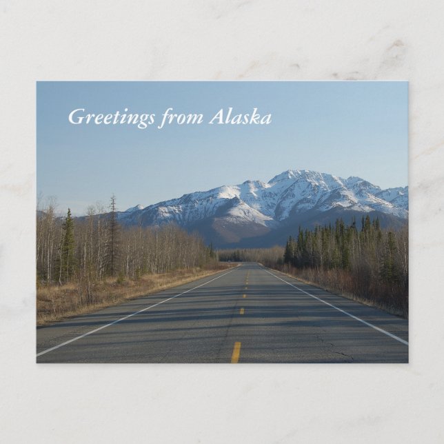 Greetings from Alaska Postcard (Front)