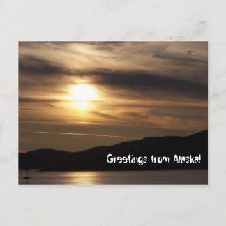 Greetings from Alaska postcard