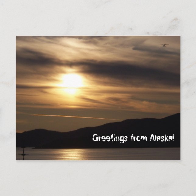 Greetings from Alaska postcard (Front)