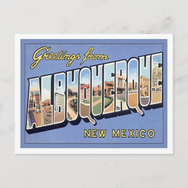 Greetings From Albuquerque, New Mexico Postcard (Front)