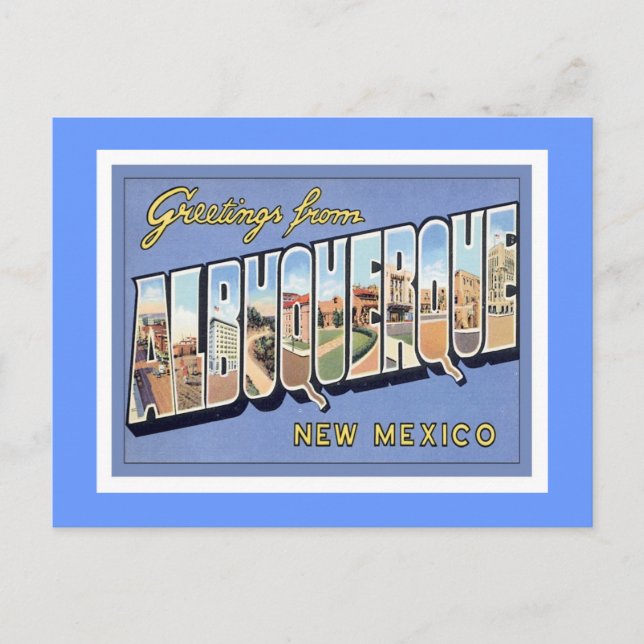 Greetings From Albuquerque, New Mexico Postcard (Front)