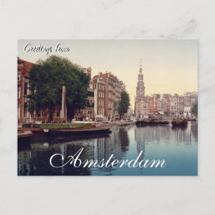 Greetings from Amsterdam Postcard