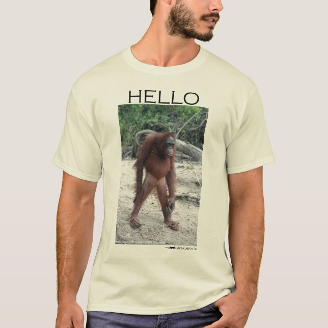 Greetings from an orangutan T-Shirt (Front)