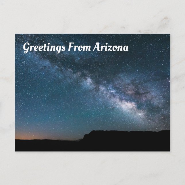 Greetings From Arizona Astronomy Postcard (Front)