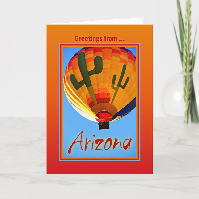 Greetings From Arizona Card (Front)