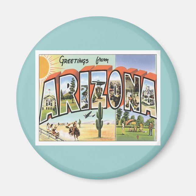 Greetings From Arizona Magnet (Front)
