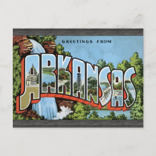 Greetings From Arkansas, Vintage Postcard