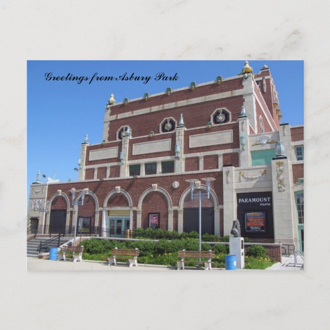 Greetings from Asbury Park, NJ - Paramount Theatre Postcard (Front)