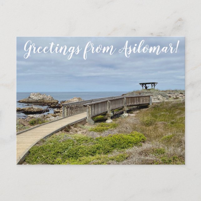 Greetings from Asilomar! Postcard (Front)