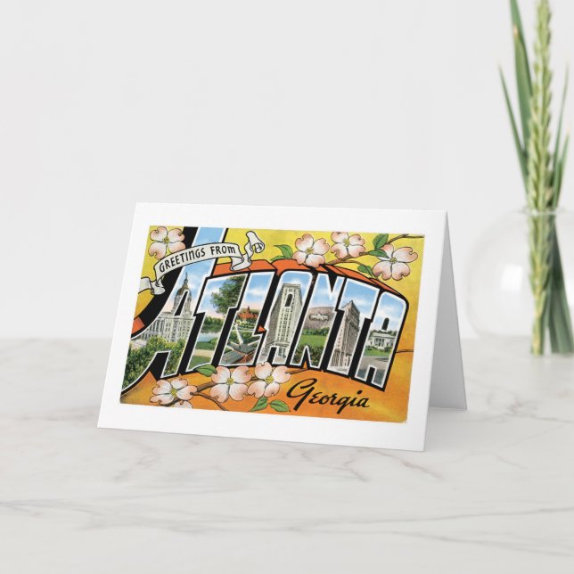 Greetings from Atlanta, GA! Card (Front)