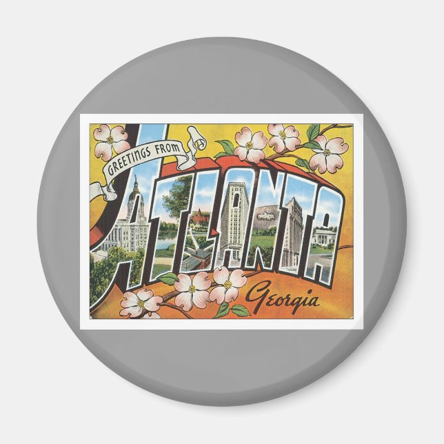 Greetings From Atlanta Magnet (Front)