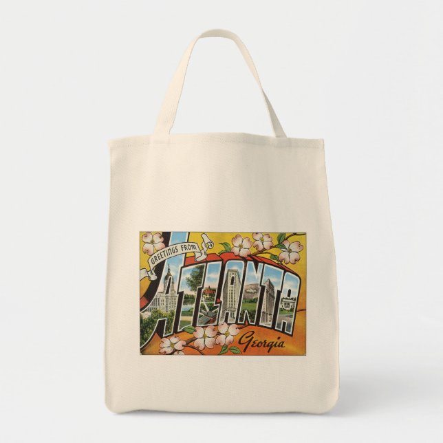 Greetings From Atlanta Tote Bag (Front)