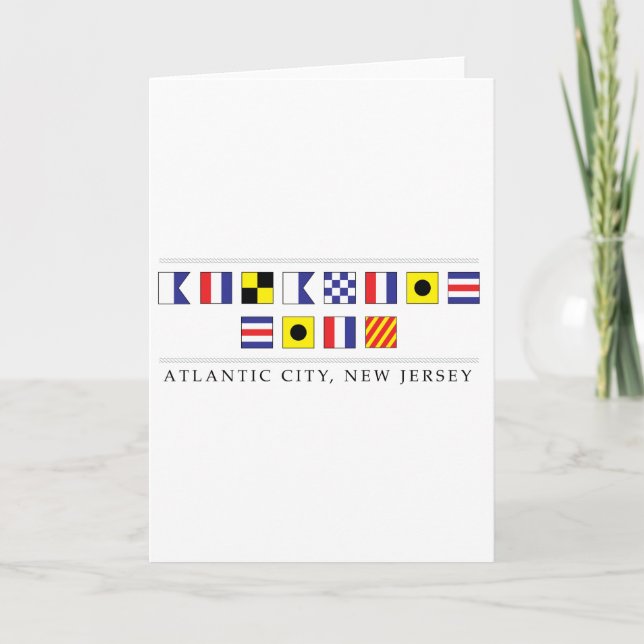 Greetings from Atlantic City Card (Front)