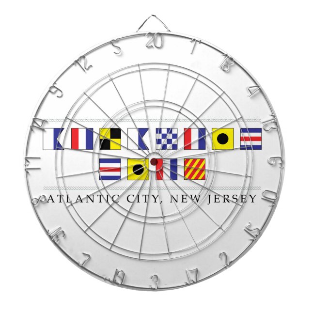 Greetings from Atlantic City Dartboard (Front)